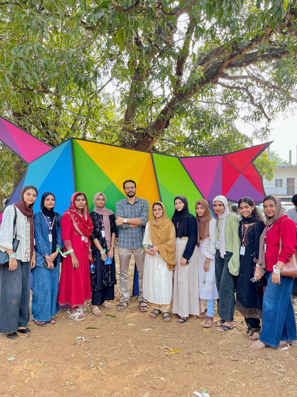At QM exhibition